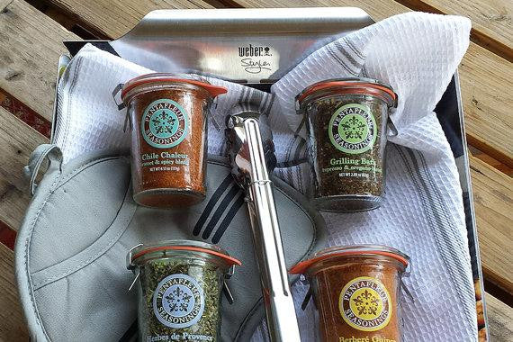 Grill Basket Seasoning Gift Set (Grey)