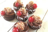 Vegan German Chocolate Mini Cake Donuts