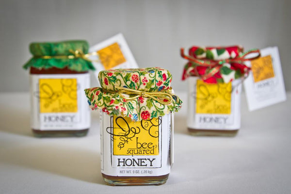 Honey Jar with Holiday Wrap (Orange Blossom)