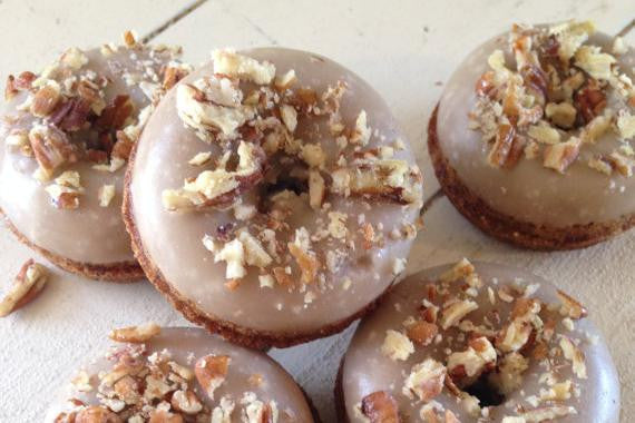 Vegan Brown Sugar and Maple Mini Cake Donut