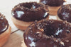 Vegan YELLOWCAKE & Chocolate Mini Donuts